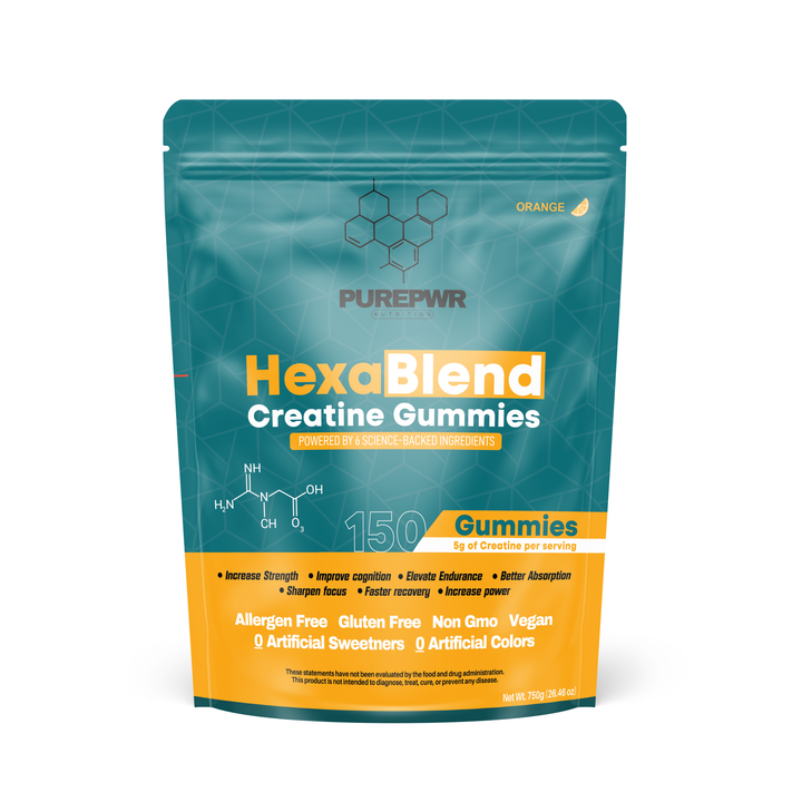 HexaBlend Creatine Gummies - Better Absorption, Better Tasting, Better Results